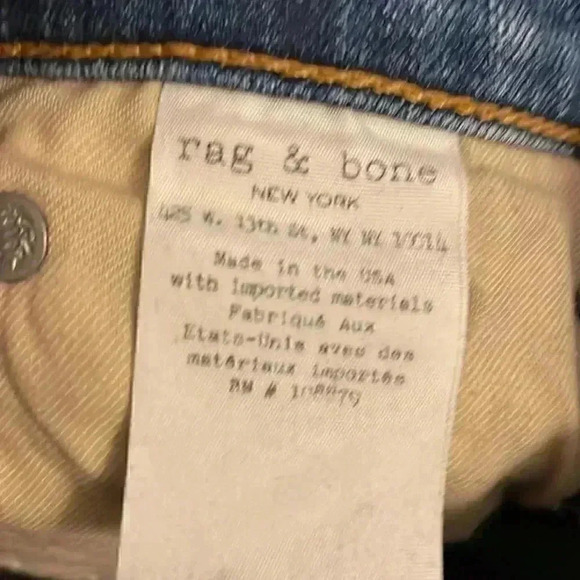 Rag & Bone Straight five pocket jeans made in USA 24 - Picture 6 of 7